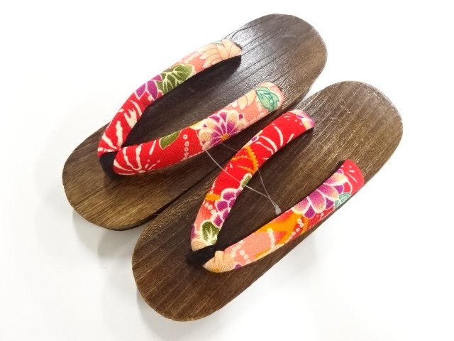 JAPANESE KIMONO / UNUSED YAKIGIRI GETA (24CM)